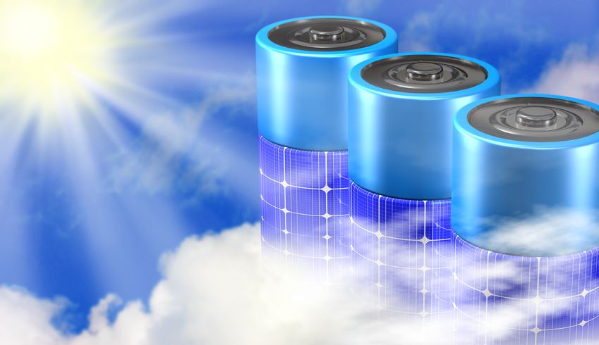 Solar powered batteries