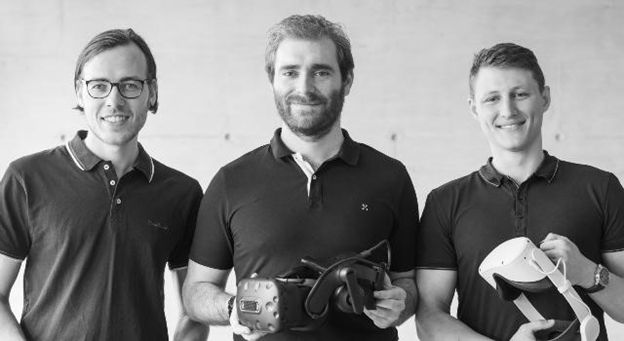 AtlasVR Gründer: Dr. Valentin Holzwarth, Christian Hirt, und Joy Gisler