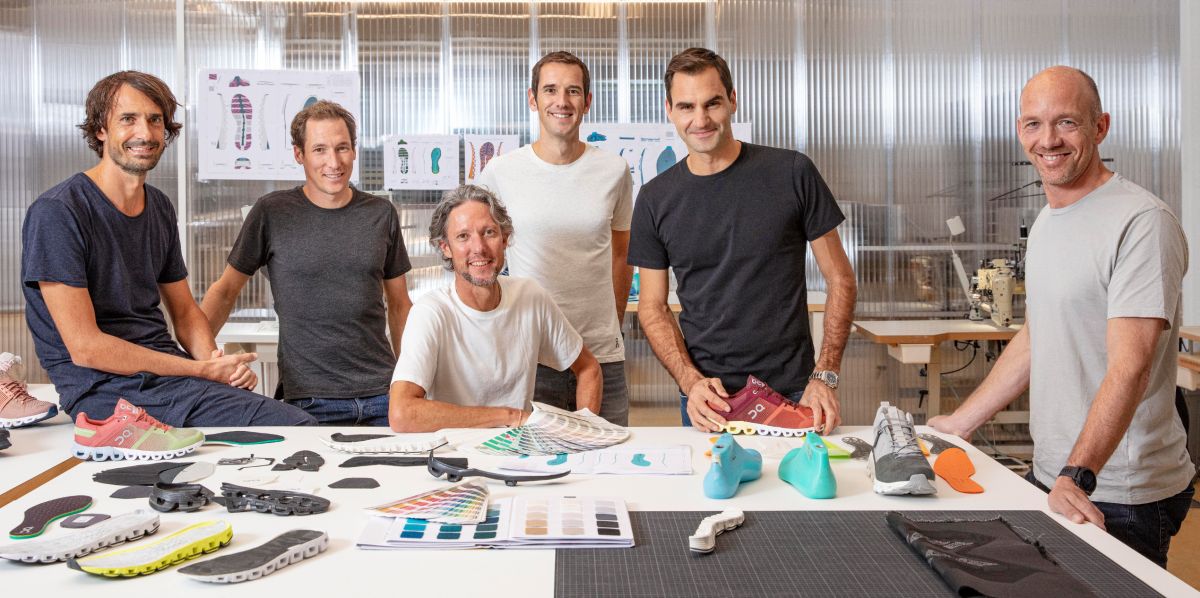 Roger Federer and the On management team
