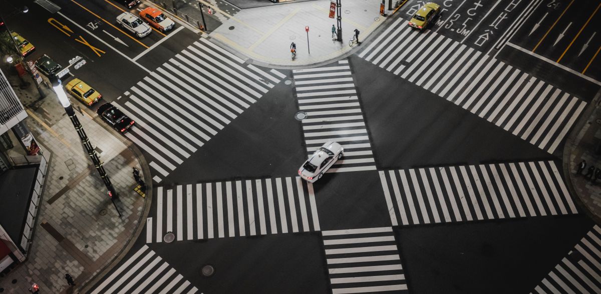 Japan zebra crossing