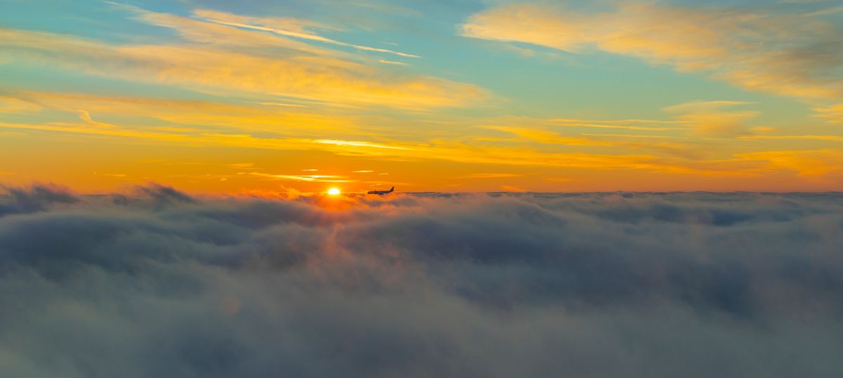 Aircraft over the clouds / Lufthansa Group