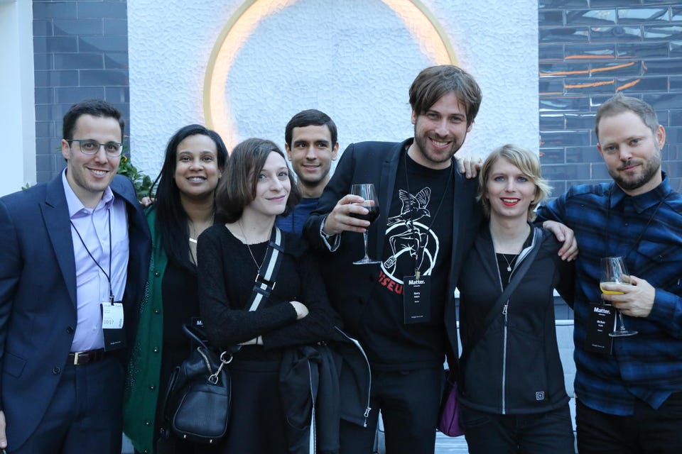 Picture: Nym team with Chelsea Manning 
