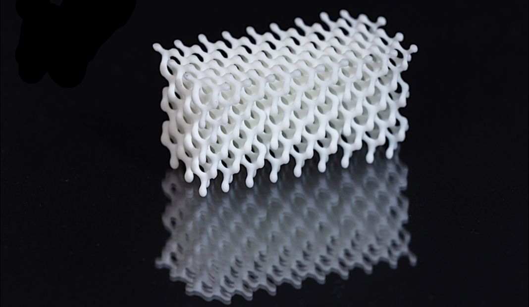 Silicone 3d printed structure