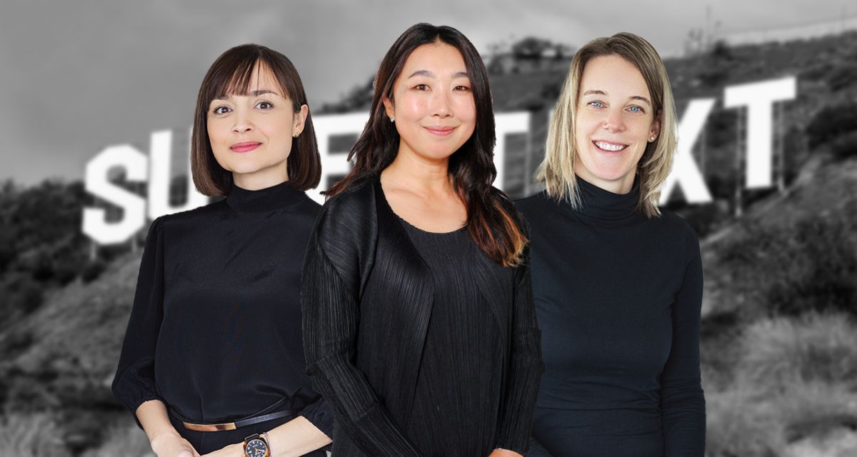 The new Supertext management (L-R): Laura Fernandez, Kristy Sakay, Patricia Kamer