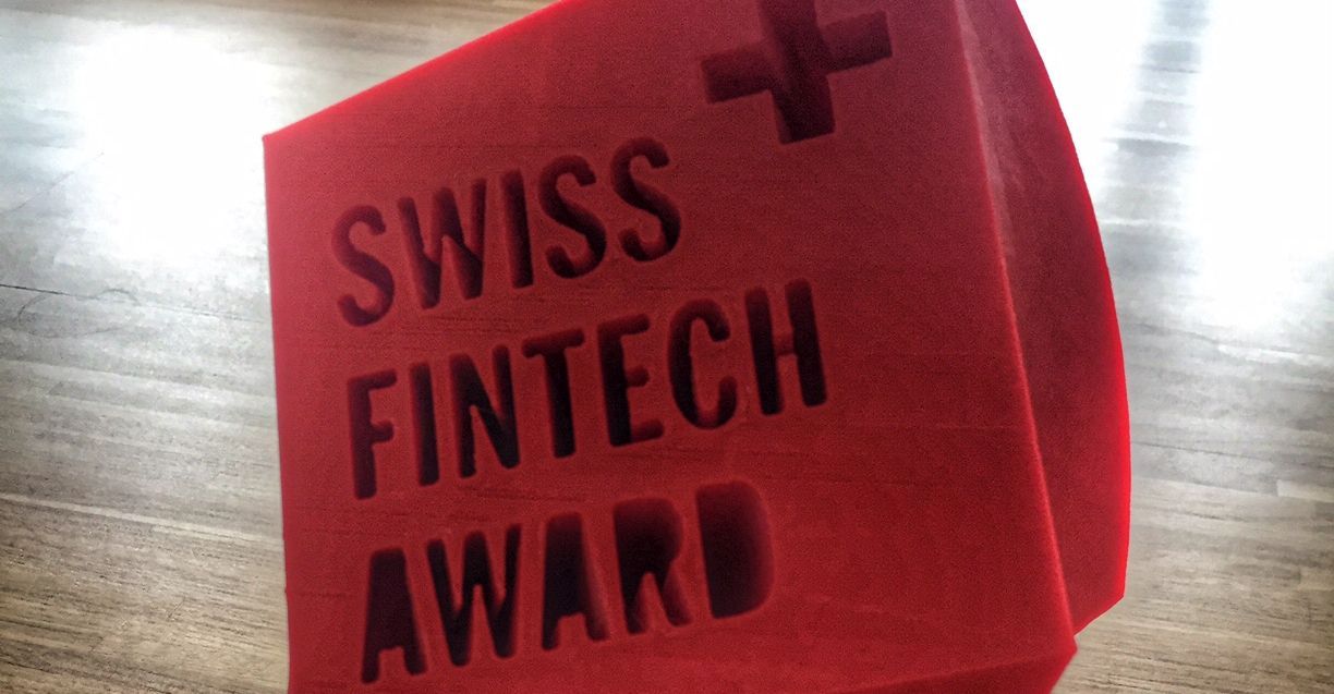 Trophy of the Swiss Fintech Awards