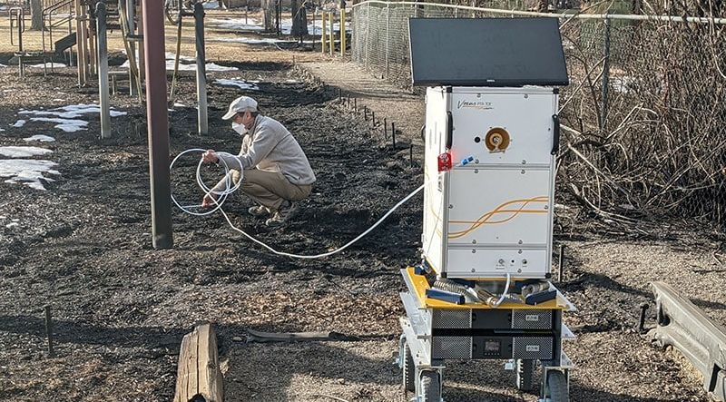 TOFWERK's Vocus Elf CI-TOF used to measure chemical emissions in an area burned during Colorado's 202 Marshall wildfire. 