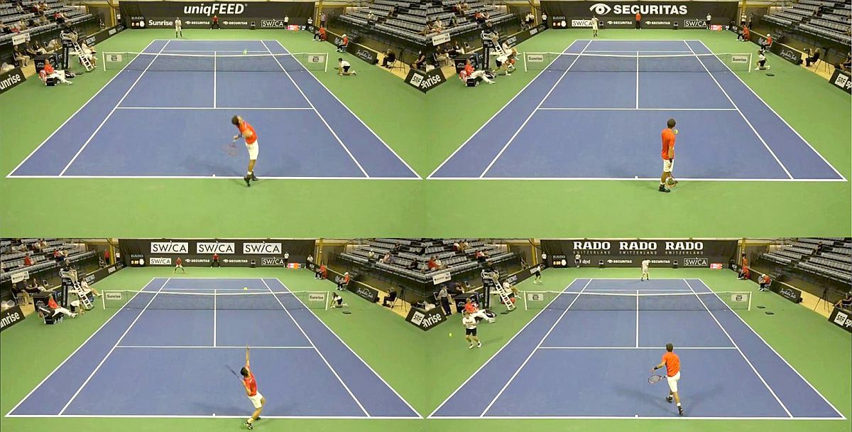 Virtual Ads during a Tennis match