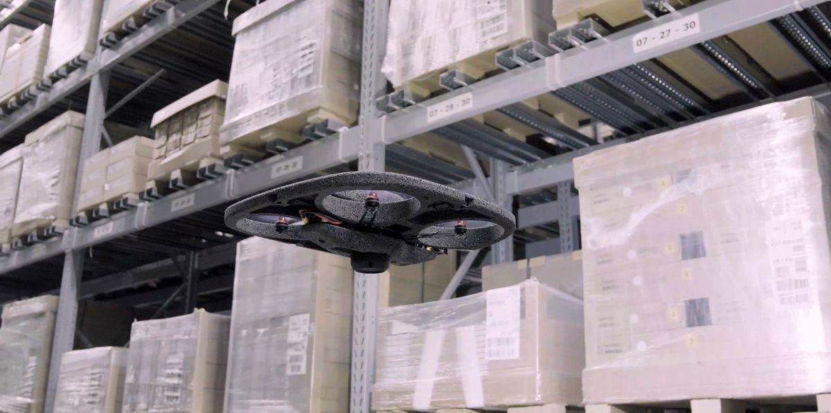 Verity drone in warehouse