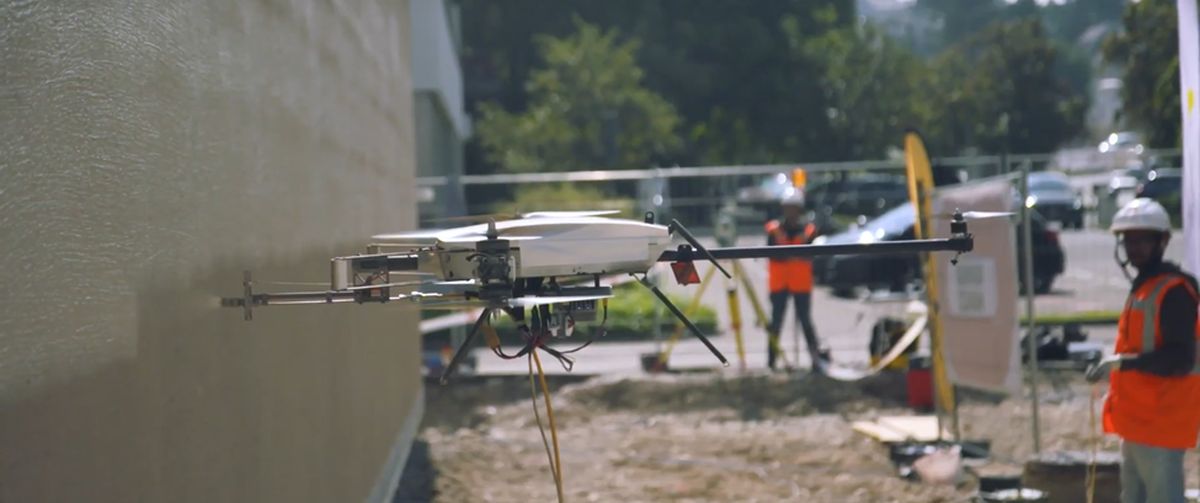 Voliro drone at work