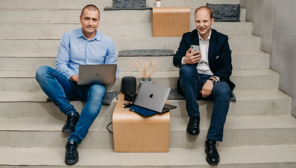 ZenOwn founders Ladislav Klink and Blaz Bevc (right).