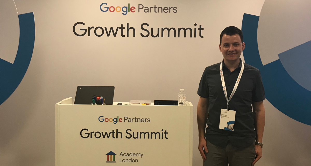 Andreas Schürmann am “Google Partners Growth Summit” in London