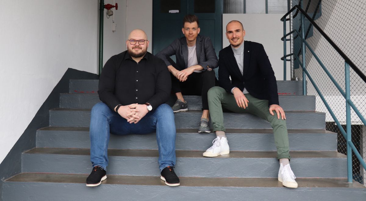 Bild: Vedran Pranjic, Felix Huemer, Benedikt Andreas (von links)