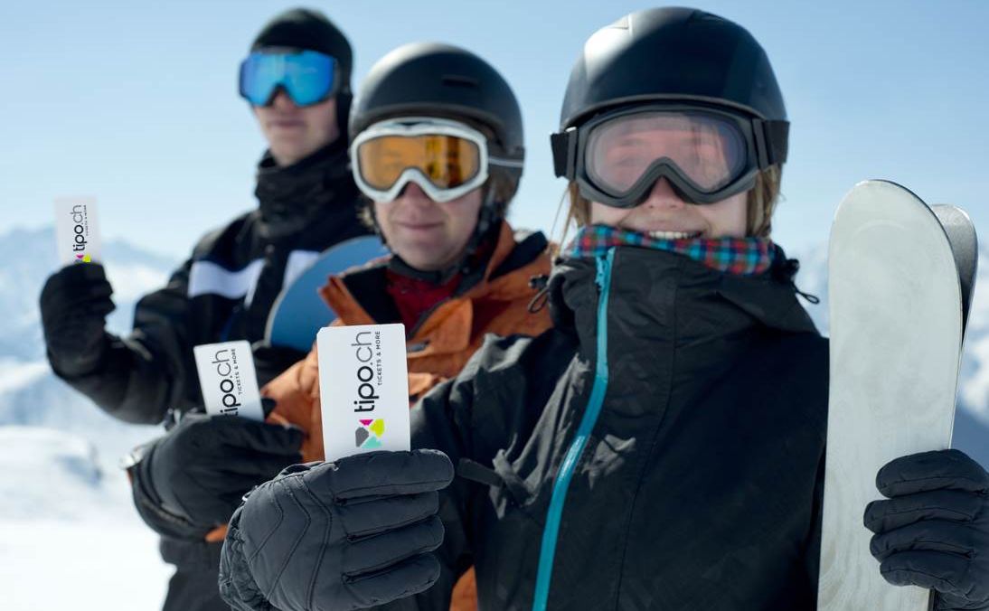 tipo Ticket Skifahrer