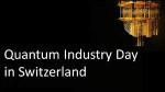 Quantum Industry Day in Switzerland 2020