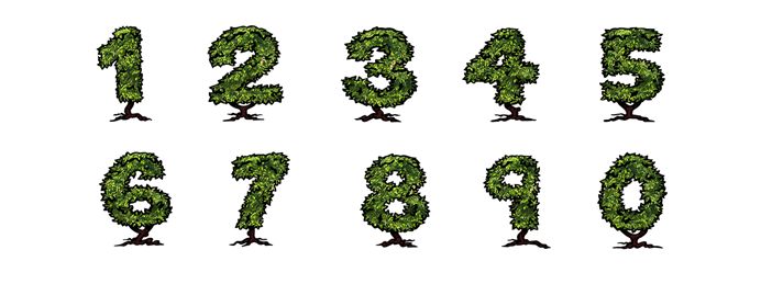 symbolic picture figures trees