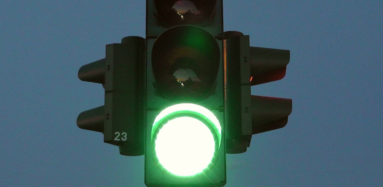 symbolic picture green light